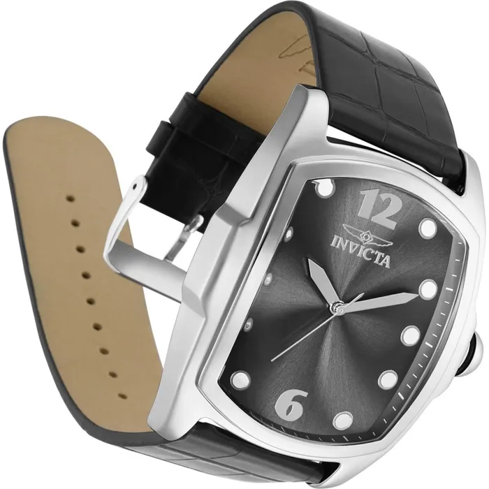 Invicta Watches Invicta Mens Watch Lupah Japanese Quartz Leather Strap Grey Dial SS Case 35372 Invicta Watches Invicta Mens Watch Lupah Japanese Quartz Leather Strap Grey Dial SS Case 35372