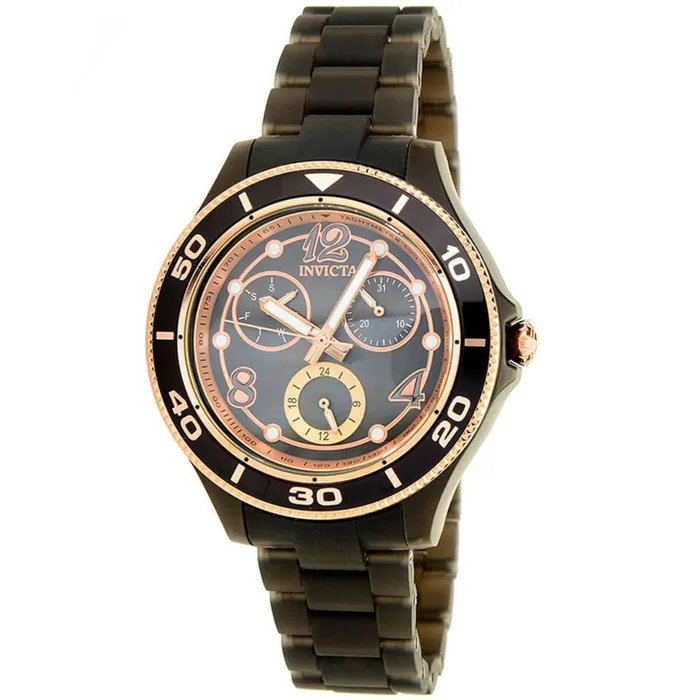 Invicta Womens Watch Anatomic Black and Rose Gold Tone Bezel Bracelet 30376 Invicta Bracelets Invicta Womens Watch Anatomic Black and Rose Gold Tone Bezel Bracelet 30376 Invicta Bracelets
