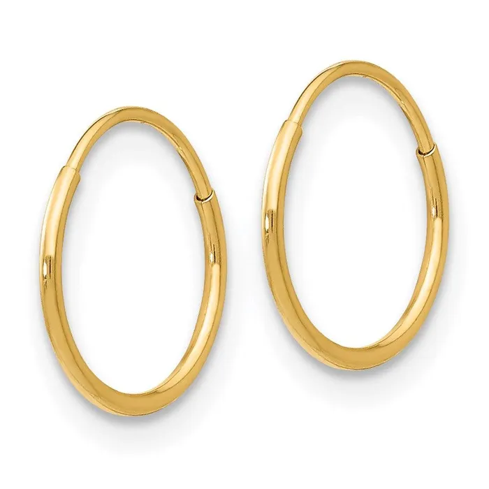 Jewelry Earrings Madi K Kids 14k 1mm Hoop Earrings