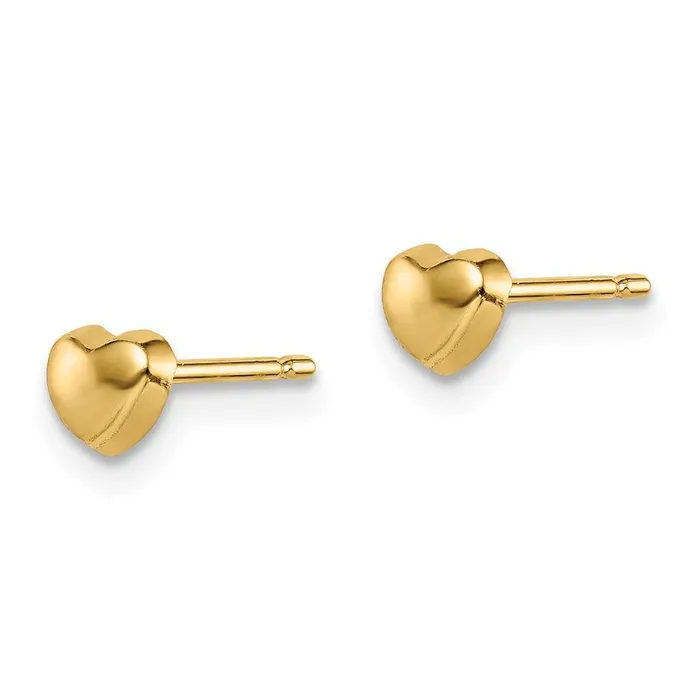 Jewelry Earrings Madi K Kids 14k Heart Post Earrings