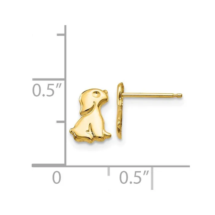 Jewelry Madi K Kids 14k Sitting Dog Post Earrings Earrings