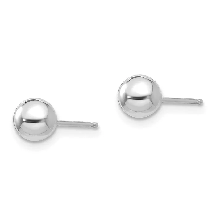 Jewelry Madi K Kids 14k White Gold Polished 5mm Ball Post Earrings Earrings