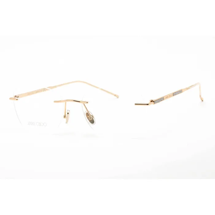 Jimmy Choo Rings Jimmy Choo Mens Eyeglasses Rimless Gold Silver Rectangular Frame JC365 083I 00 Jimmy Choo Rings Jimmy Choo Mens Eyeglasses Rimless Gold Silver Rectangular Frame JC365 083I 00