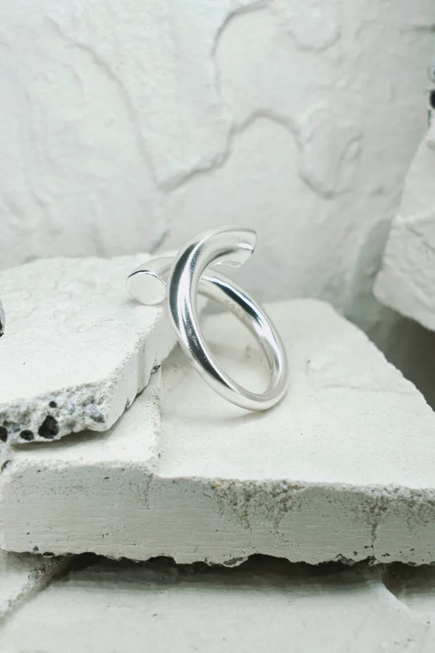 Kty Rings Round Multisize Ring Silver