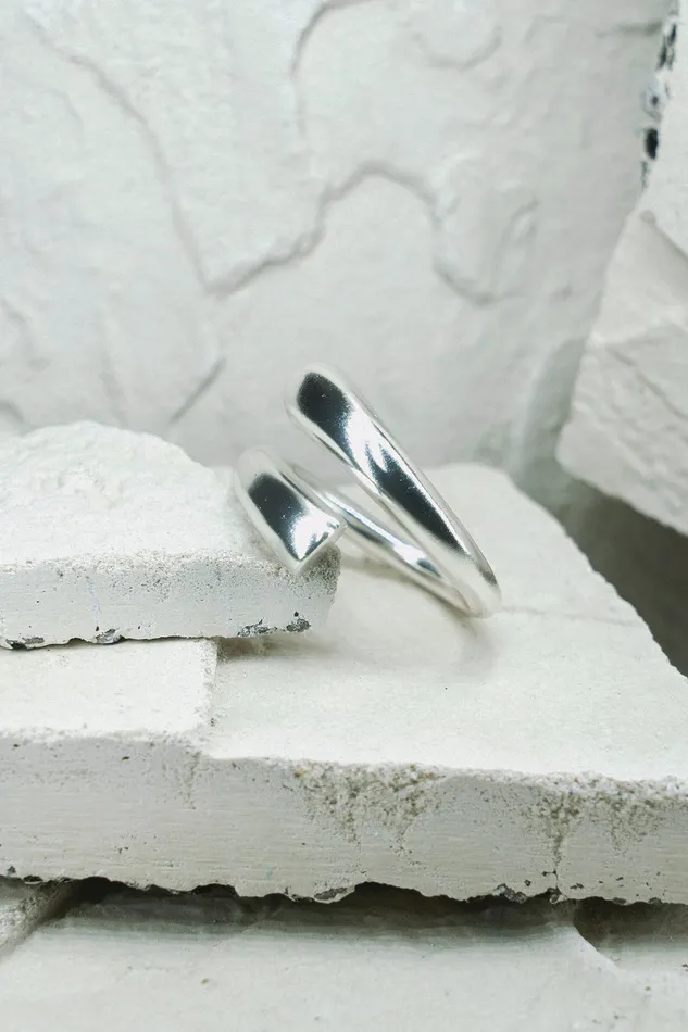 Kty Rings Round Multisize Ring Silver
