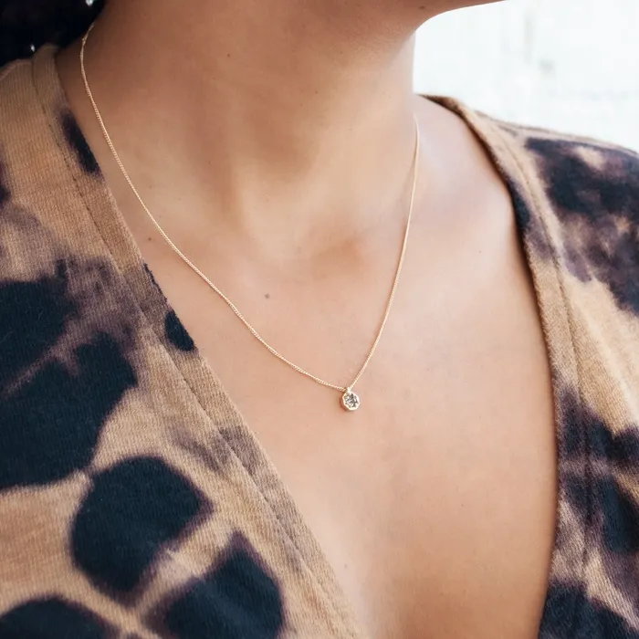 Lauren Wolf Jewelry Small Quartz Octagon Necklace Necklaces