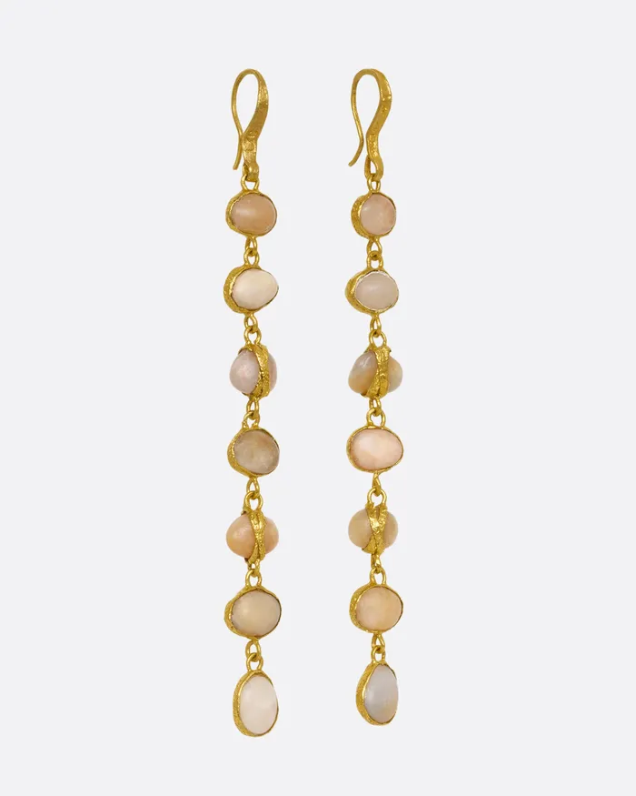 LOU ZELDIS Earrings Japanese River Pebble Drop Earrings LOU ZELDIS Earrings Japanese River Pebble Drop Earrings