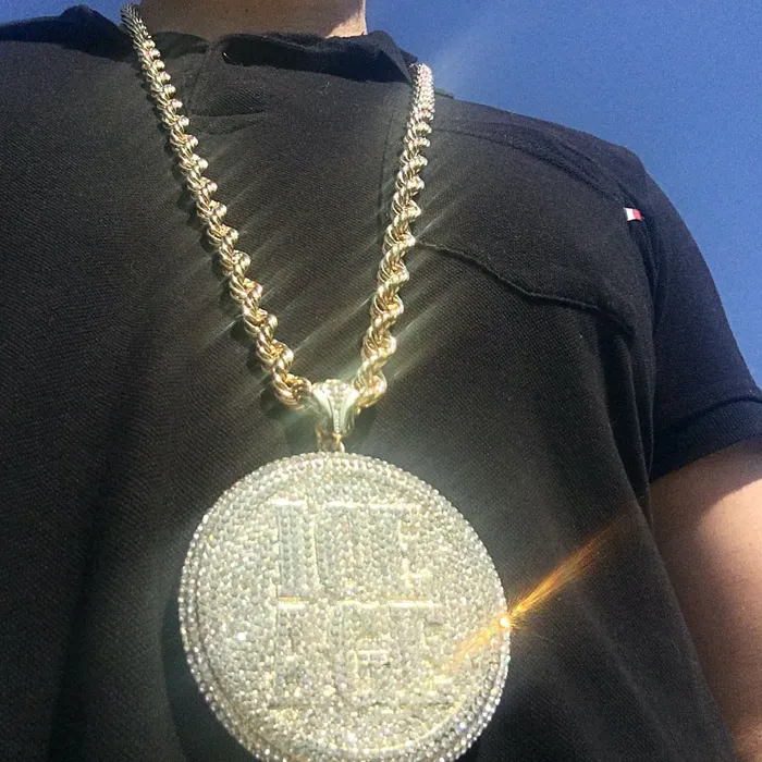 Necklaces Huge Ice Age Medallion Iced Flooded Out Gold Finish Rope Chain Necklace 36 Bling Cartel Admin Necklaces Huge Ice Age Medallion Iced Flooded Out Gold Finish Rope Chain Necklace 36 Bling Cartel Admin