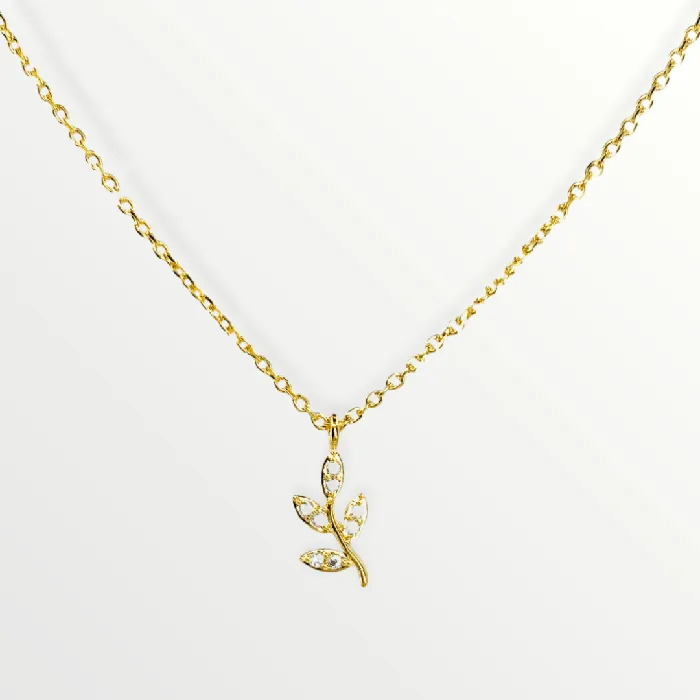 Necklaces Rhinestone Sprout Necklace