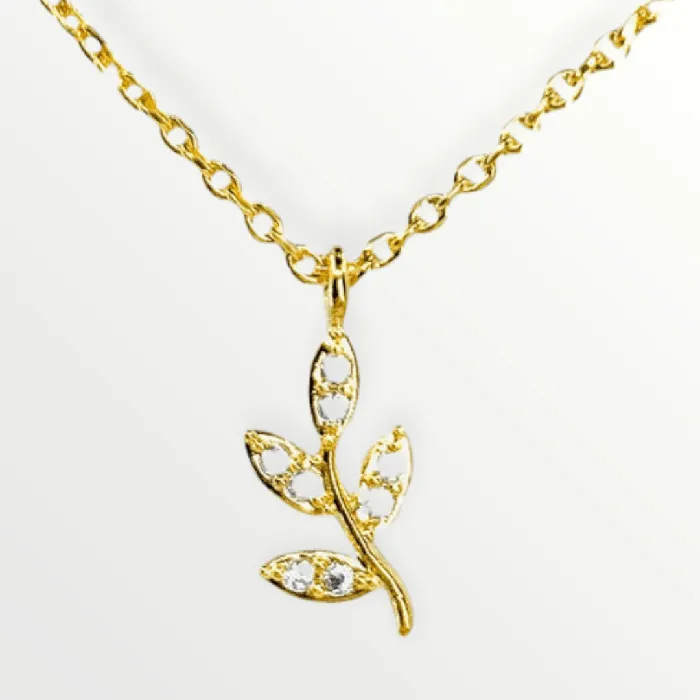 Necklaces Rhinestone Sprout Necklace