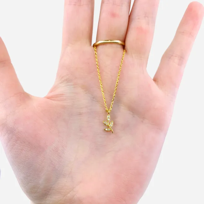 Necklaces Rhinestone Sprout Necklace