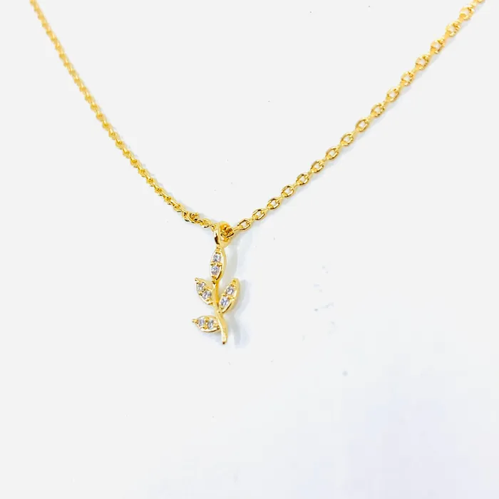 Necklaces Rhinestone Sprout Necklace
