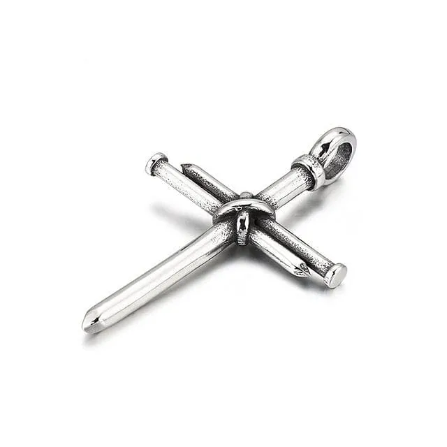 Necklaces VVS Jewerly Nail Cross Pendant Chain VVS Jewelry