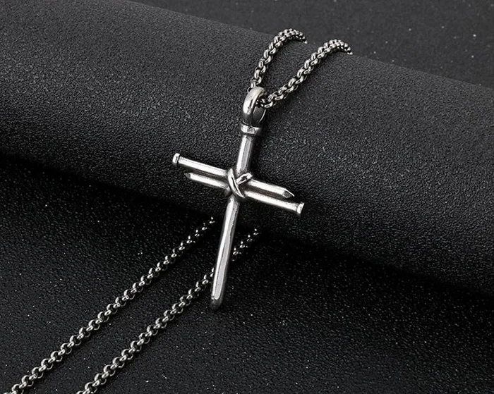 Necklaces VVS Jewerly Nail Cross Pendant Chain VVS Jewelry