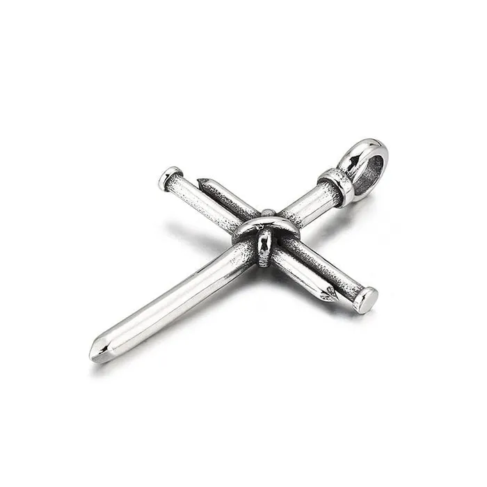 Necklaces VVS Jewerly Nail Cross Pendant Chain VVS Jewelry