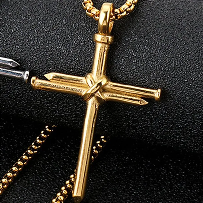 Necklaces VVS Jewerly Nail Cross Pendant Chain VVS Jewelry