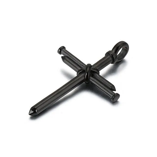 Necklaces VVS Jewerly Nail Cross Pendant Chain VVS Jewelry