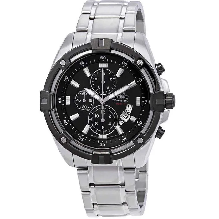 Orient Mens Quartz Watch Endeavor Chronograph Black Dial SS Bracelet FTT0Y002B0 ORIENT Bracelets Orient Mens Quartz Watch Endeavor Chronograph Black Dial SS Bracelet FTT0Y002B0 ORIENT Bracelets