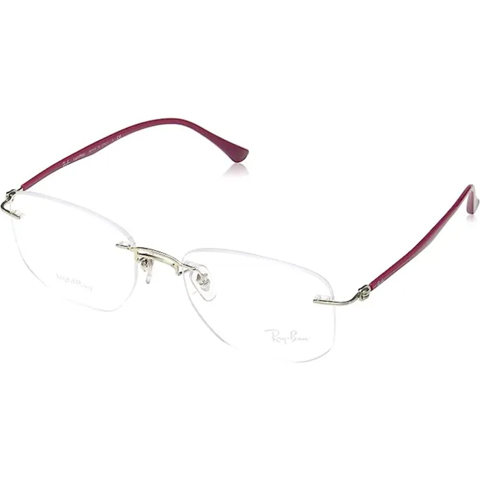 RayBan Rings RayBan Mens Eyeglasses Silver Square Rimless Metal Frame RAY BAN 0RX8757 1195 RayBan Rings RayBan Mens Eyeglasses Silver Square Rimless Metal Frame RAY BAN 0RX8757 1195