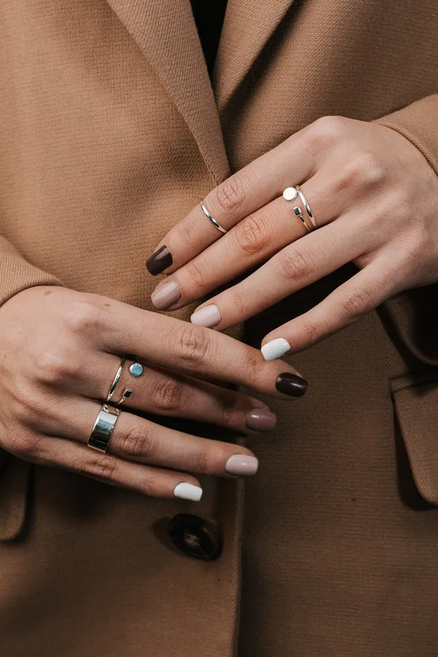 Rings 8mm Plain Ring Silver Kty