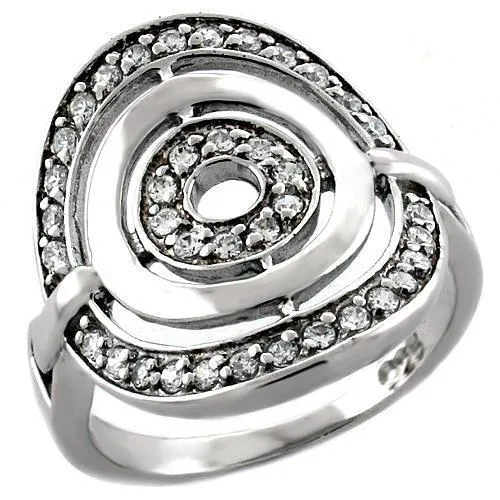 Rings Alamode LOAS1018 Rhodium 925 Sterling Silver Ring with AAA Grade CZ in Clear Rings Alamode LOAS1018 Rhodium 925 Sterling Silver Ring with AAA Grade CZ in Clear