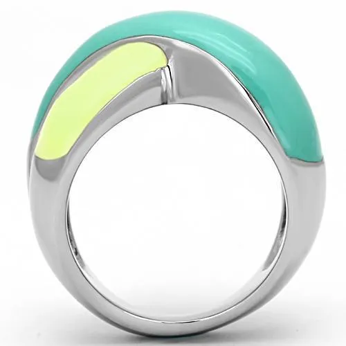 Rings Alamode TK813 High polished no plating Stainless Steel Ring with Epoxy in Multi Color