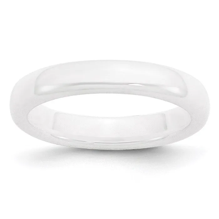Rings Chisel Ceramic White 4mm Polished Band Rings Chisel Ceramic White 4mm Polished Band