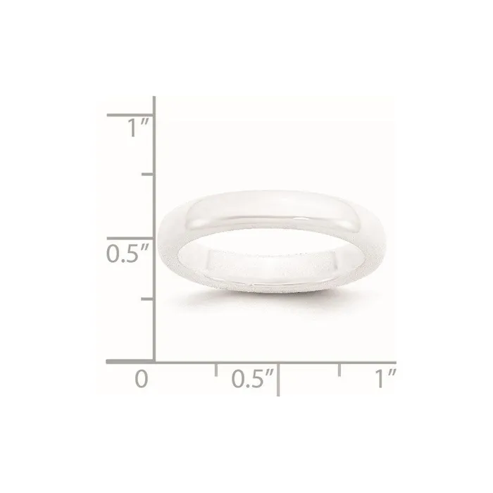 Rings Chisel Ceramic White 4mm Polished Band Rings Chisel Ceramic White 4mm Polished Band