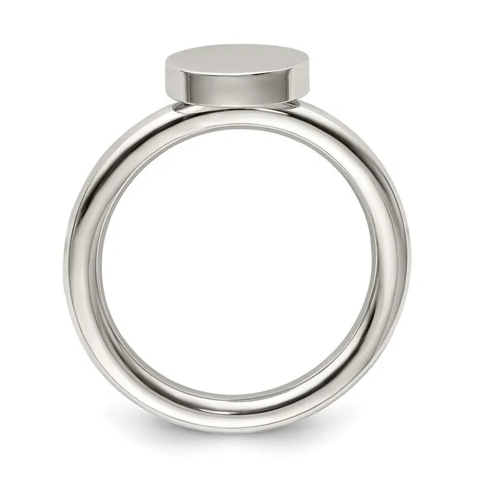 Rings Chisel Stainless Steel Polished Circle Ring Rings Chisel Stainless Steel Polished Circle Ring