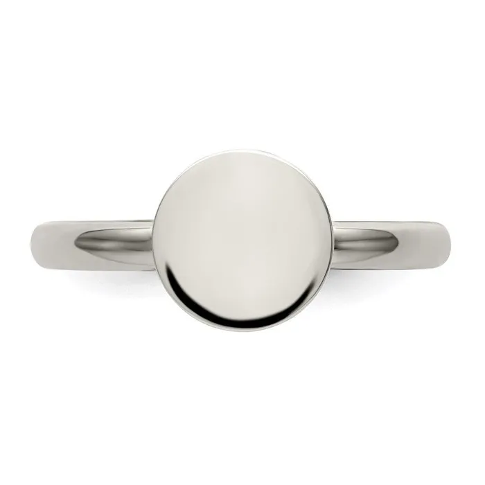 Rings Chisel Stainless Steel Polished Circle Ring Rings Chisel Stainless Steel Polished Circle Ring