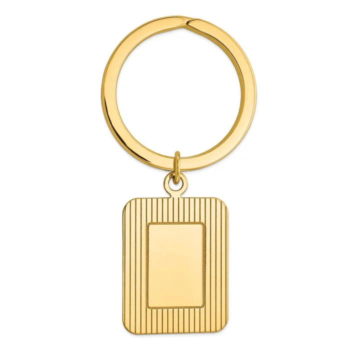 Rings Jewelry 14k Rectangle Disc Key Ring