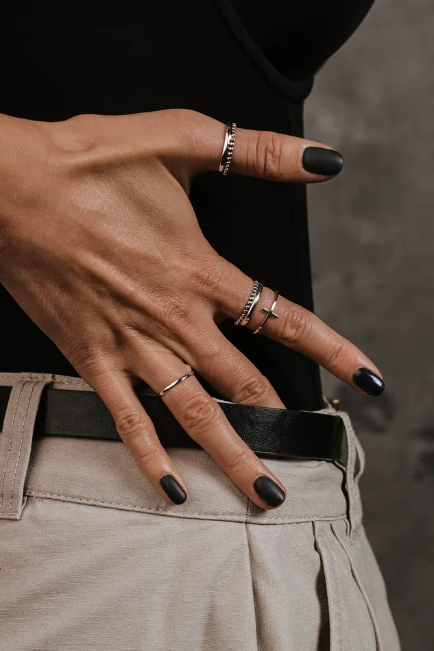 Rings Kty Cross Ring Silver