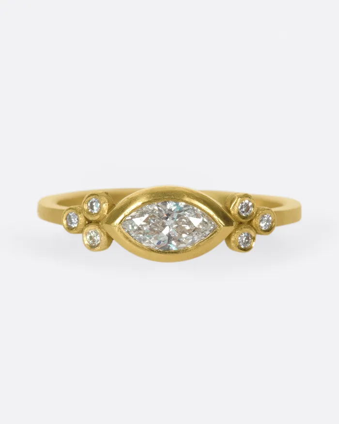 Rings Marquise Flourish Ring ANANDA KHALSA