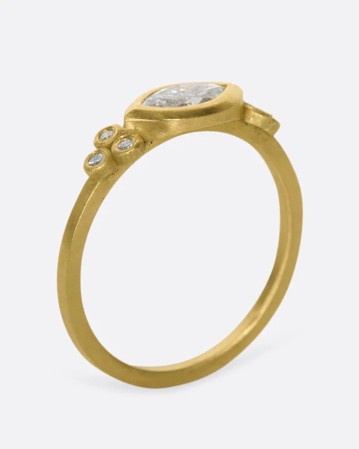 Rings Marquise Flourish Ring ANANDA KHALSA