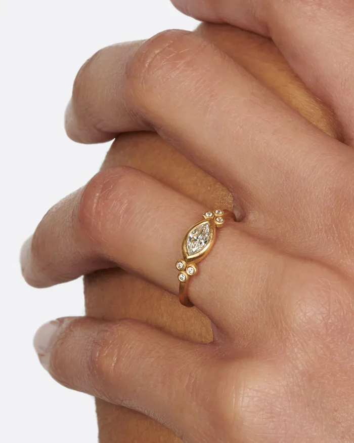Rings Marquise Flourish Ring ANANDA KHALSA