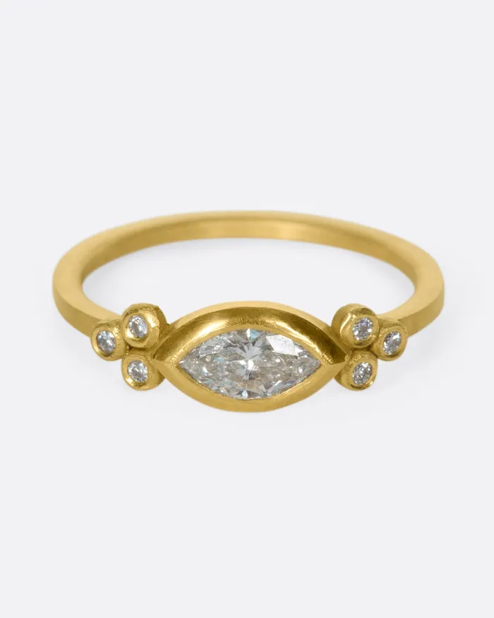 Rings Marquise Flourish Ring ANANDA KHALSA