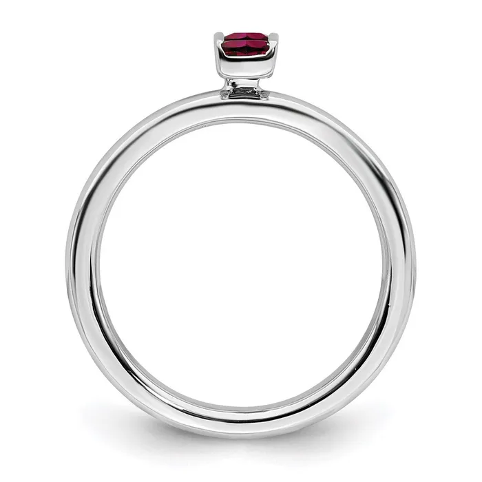 Rings Stackable Expressions Sterling Silver Stackable Expressions Created Ruby Ring QSK2118 Rings Stackable Expressions Sterling Silver Stackable Expressions Created Ruby Ring QSK2118