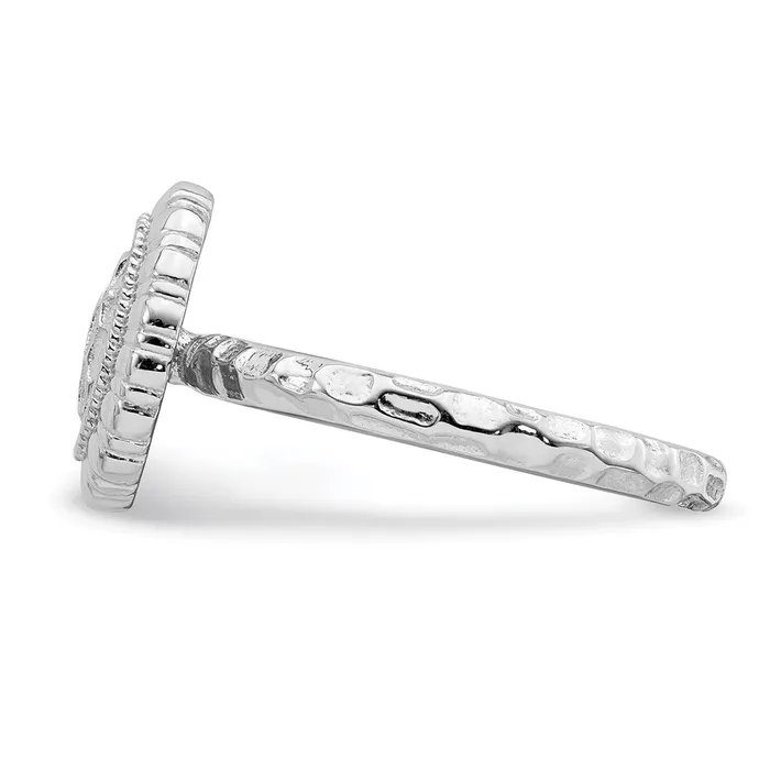 Rings Stackable Expressions Sterling Silver Stackable Expressions Rhodiumplated Oval Ring QSK1606 Rings Stackable Expressions Sterling Silver Stackable Expressions Rhodiumplated Oval Ring QSK1606