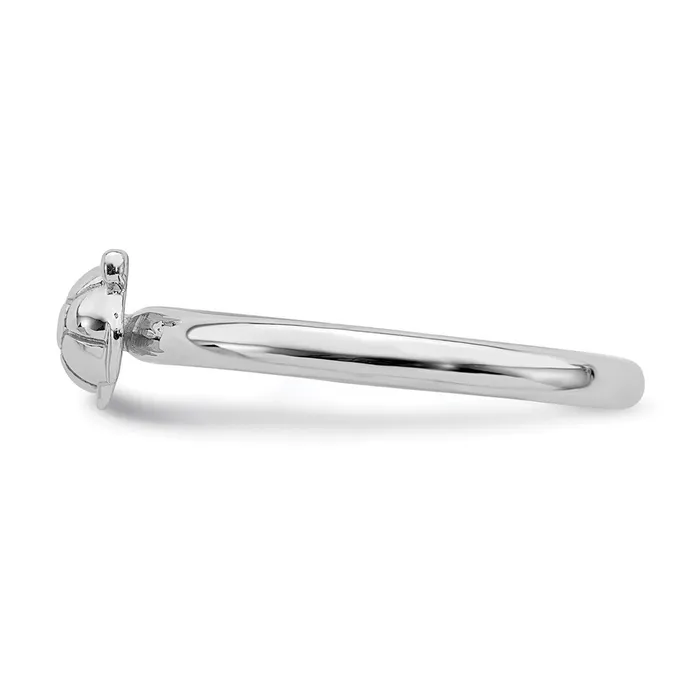 Rings Stackable Expressions Sterling Silver Stackable Expressions Rhodium Turtle Ring QSK1956 Rings Stackable Expressions Sterling Silver Stackable Expressions Rhodium Turtle Ring QSK1956