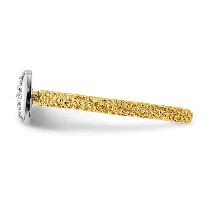 Rings Sterling Silver Diamond Stackable Expressions Yellow Gold Plated Ring QSK1832 Stackable Expressions Rings Sterling Silver Diamond Stackable Expressions Yellow Gold Plated Ring QSK1832 Stackable Expressions