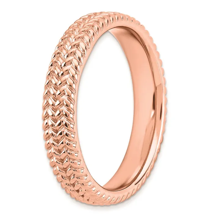 Rings Sterling Silver Stackable Expressions Pinkplated Ring QSK308 Stackable Expressions Rings Sterling Silver Stackable Expressions Pinkplated Ring QSK308 Stackable Expressions