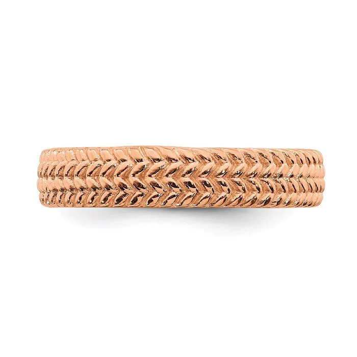 Rings Sterling Silver Stackable Expressions Pinkplated Ring QSK308 Stackable Expressions Rings Sterling Silver Stackable Expressions Pinkplated Ring QSK308 Stackable Expressions