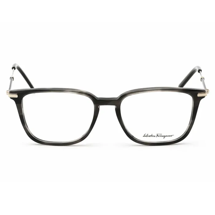 Salvatore Ferragamo Mens Eyeglasses Striped Khaki Rectangular Frame SF2861 319 Salvatore Ferragamo Rings