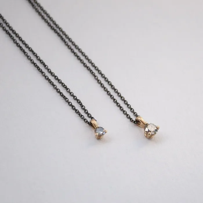 Sarah Swell Necklaces Salt Pepper Diamond Necklace