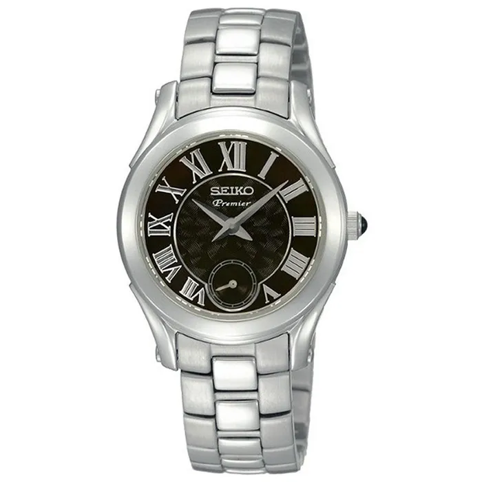 Seiko Bracelets Seiko SRKZ71P1 Womens Premier Black Dial Stainless Steel Bracelet Watch Seiko Bracelets Seiko SRKZ71P1 Womens Premier Black Dial Stainless Steel Bracelet Watch