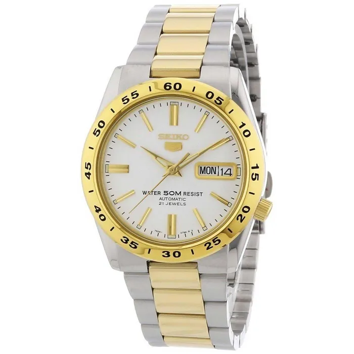 Seiko Mens Watch 5 Sports Automatic Two Tone Stainless Steel Bracelet SNKE04K1 SEIKO Bracelets Seiko Mens Watch 5 Sports Automatic Two Tone Stainless Steel Bracelet SNKE04K1 SEIKO Bracelets