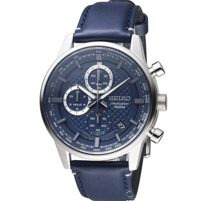 SEIKO Seiko Mens Chrono Watch Discover More Blue Silver Tone Dial Bracelet SSB333P1 Bracelets SEIKO Seiko Mens Chrono Watch Discover More Blue Silver Tone Dial Bracelet SSB333P1 Bracelets