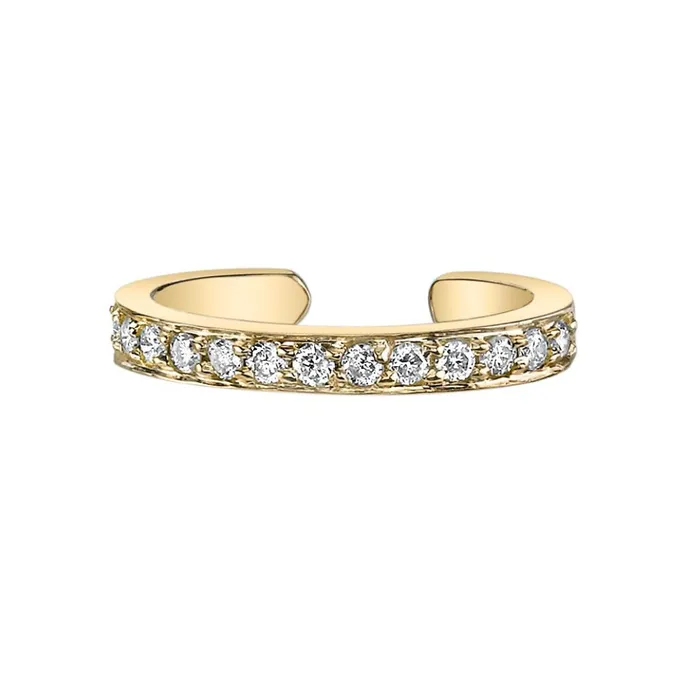SINGLE ROW DIAMOND EAR CUFF anitako Earrings