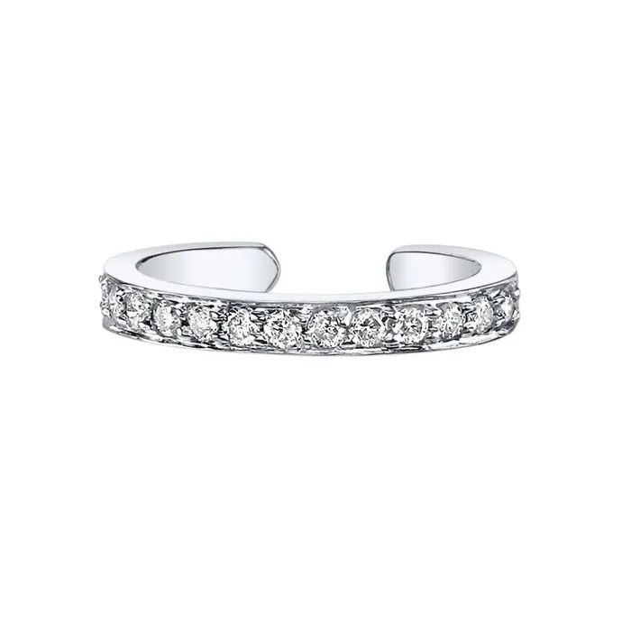 SINGLE ROW DIAMOND EAR CUFF anitako Earrings