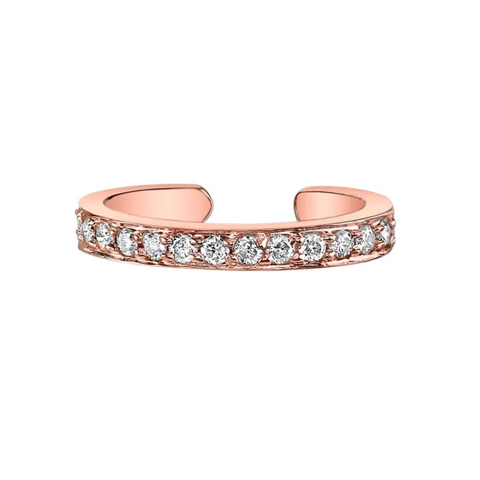 SINGLE ROW DIAMOND EAR CUFF anitako Earrings